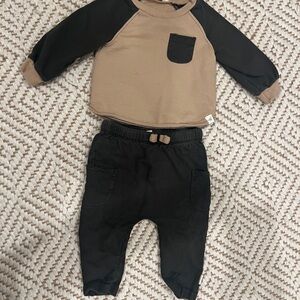 Burt's Bees Black and Tan Kids Joggers